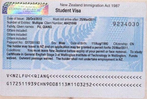 新西兰留学签证成功案例